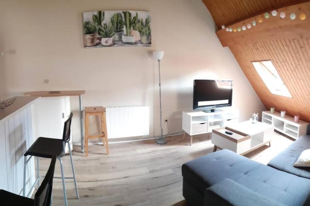Duplex au centre ville, dans cour intérieure calme Dole Exterior foto